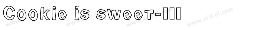 Cookie is sweet字体转换